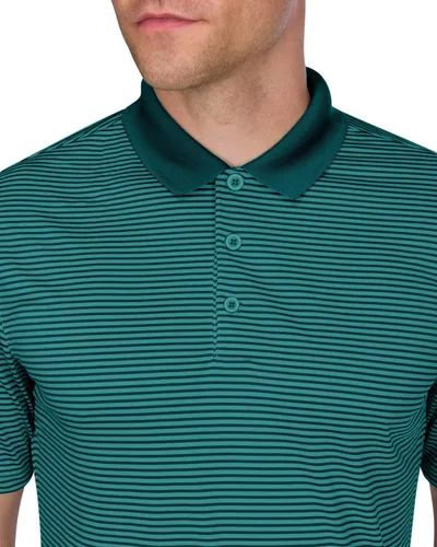 Vista 3 de Three Sixty Six Camisas de golf de secado rápido para hombre, polo casual de manga corta que absorbe la humedad verde (Atlantic Green)