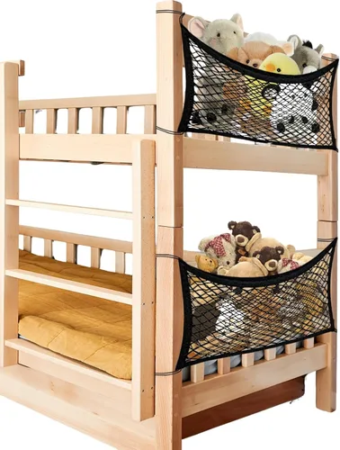 Vista 13 de Red de almacenamiento de animales de peluche para niños, red organizadora de juguetes de noche, almacena cuidadosamente tus animales de peluche, red