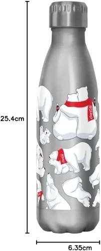 Vista 5 de Coca-Cola Polar Toss - Botella de acero inoxidable de 17 onzas