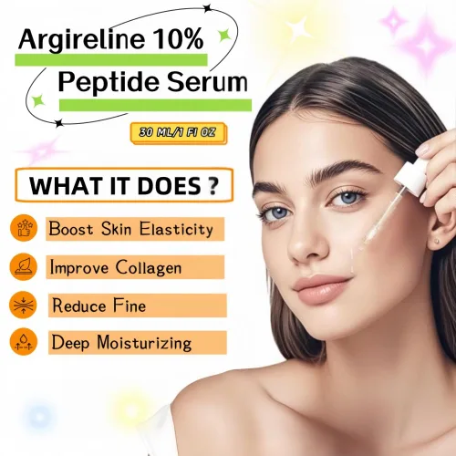 Vista 2 de Argireline - Suero facial para cara, suero facial con 10% de péptido Argireline, para una textura e hidratación más suaves, regalo ideal para el día