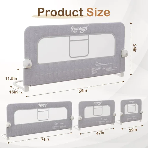 Vista 7 de Refrigerador de 25 pies cúbicos, refrigerador de 2 puertas abatibles con congelador superior, control de temperatura ajustable, protector de riel