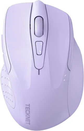 Vista 13 de TECKNET Ratón inalámbrico, BT 5.0/2.4G, silencioso 4800 DPI 6 botones Negro