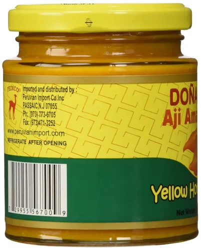 Vista 4 de Doña Isabel, Ají amarillo molido, botella única de 7.5 oz, producto de Perú