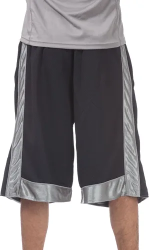 Vista 3 de Pro Club - Camiseta de manga larga para hombre, de algodón pesado y con cuello redondo, Negro Gris