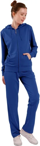 Vista 4 de LeeHanTon Conjunto de 2 piezas de sudadera con capucha y pantalón para correr, de terciopelo, para correr, para correr, para correr