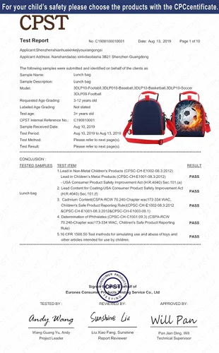 Vista 6 de Lonchera para niños con aislamiento térmico reutilizable para niños, con correa para el hombro, lonchera, bocadillos, 3D, bolsas de almuerzo