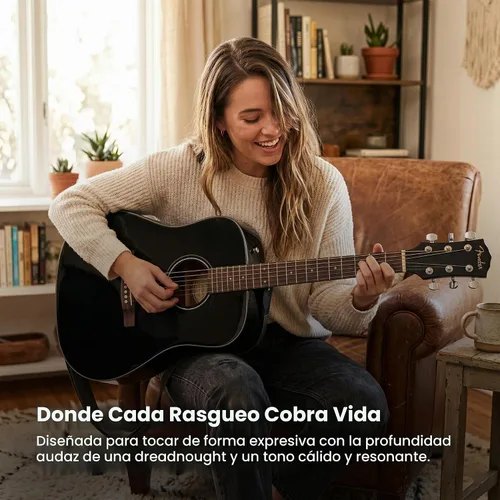 Vista 7 de Conjuntos de guitarras acústicas Fender CD-60.