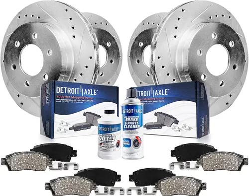 Vista 27 de Detroit Axle - Kit de freno trasero para Chevy GMC Silverado Sierra Suburban 1500 Yukon Tahoe Avalanche Cadillac Escalade Pinza de freno de disco