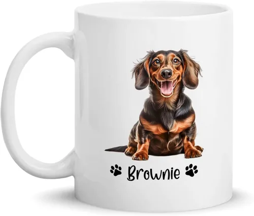 Vista 23 de Taza de café personalizada Golden Retriever con nombre para mamá o papá del perro, regalo personalizado para los amantes de los perros, taza de Taza