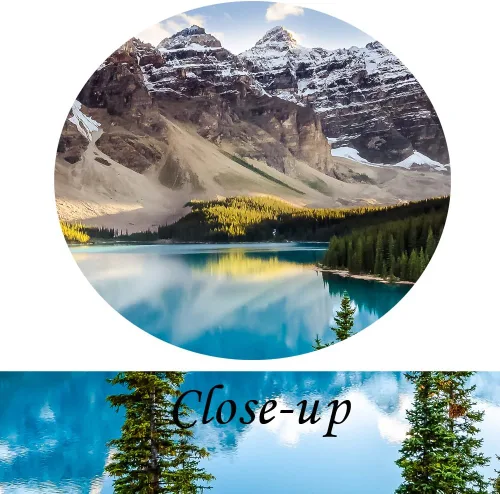 Vista 5 de KREATIVE ARTS - 5 impresiones en lienzo de arte para pared, imágenes de paisaje de Canadá Moraine Lake y Montañas Rocosas, pintura en lienzo