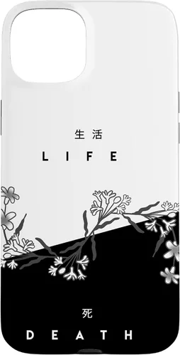 Vista 9 de Life Death Flowers - Funda de regalo japonesa minimalista con luz oscura para iPhone 17