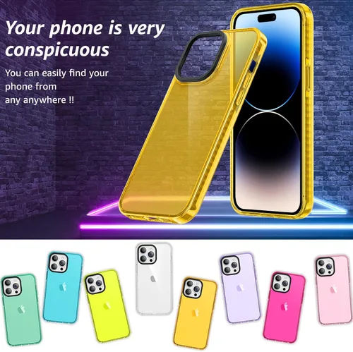 Vista 2 de ROYBENS Funda transparente para iPhone 15 Pro, funda para teléfono con protector de pantalla de vidrio + protector de lente de cámara, accesorios