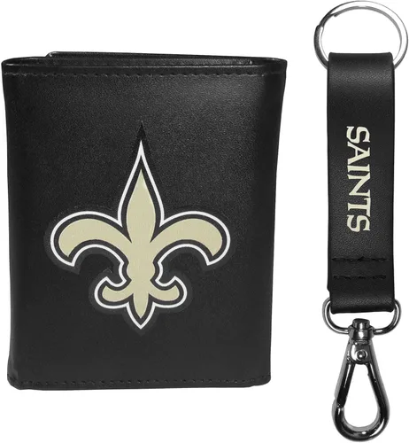 Vista 9 de Siskiyou Sports NFL unisex Tri-fold Wallet & Strap Key Chain