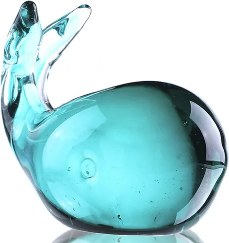 Vista 9 de HDCRYSTALGIFTS Figuras de tortuga marina de vidrio soplado de 2.5 pulgadas, regalo para mujeres, colección de animales marinos de vidrio hecho a