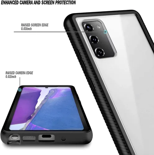 Vista 3 de NZND Funda para Samsung Galaxy S20 FE 5G con [protector de pantalla incorporado], funda protectora de cuerpo completo a prueba de golpes, resistente