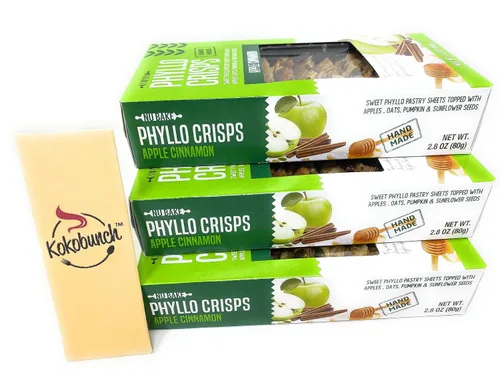 Vista 4 de Phyllo Crisps Manzana Canela por Nu Bake Paquete de 3 – 2.8 oz