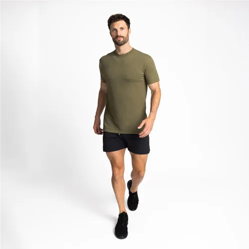 Vista 2 de Soffe Paquete de 3 camisetas militares de poliéster y algodón de Estados Unidos para hombre Canela