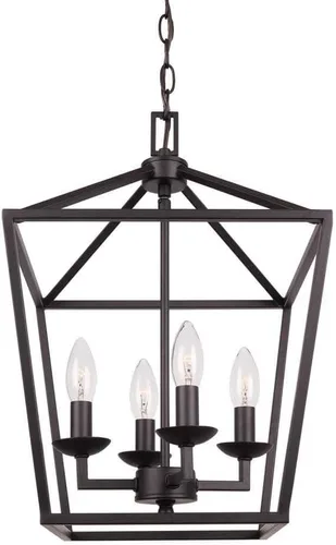 Vista 9 de Home Decorators Collection 4- Candelabro enjaulado de bronce claro