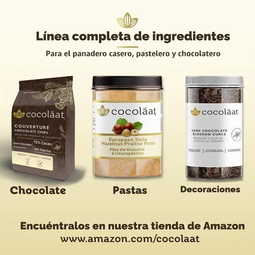 Vista 7 de Cocoläat Feuilletine - Dentelas de crêpe francesa trituradas Crunch de galletas desmenuzadas Hecho con mantequilla real Importado de Francia