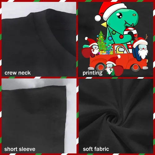 Vista 7 de Camisa de juego para niños, camisas de cuello redondo para niños, camiseta de manga corta de moda para niños y niñas
