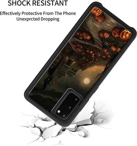 Vista 3 de Funda para Samsung Galaxy S20 5G - Funda de teléfono con patrón de casa embrujada de Halloween - Funda de TPU con protección de absorción de impactos