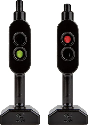 Vista 9 de Hape Juego de cruces y grúas Juego de carga ferroviaria de madera de 32 piezas para niños, multicolor