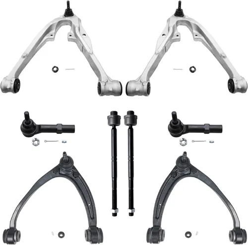 Vista 372 de Detroit Axle - Kit de brazos de control de extremo de 8 piezas para Toyota 2001-2003 Highlander 2002-2003 Camry Lexus ES300, 2 conjuntos de brazos