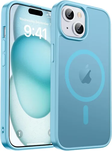 Vista 137 de zapica Funda magnética para iPhone Air, con protector de pantalla de vidrio templado, compatible con MagSafe, translúcida mate, a prueba de golpes