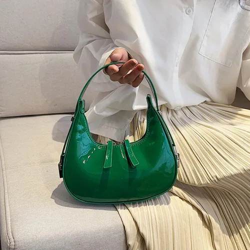 Vista 4 de JYG Crescent Shoulder Bag for Women Retro Hobo Handbags Top Handle Bags Fashion Ladies Clutch Purses