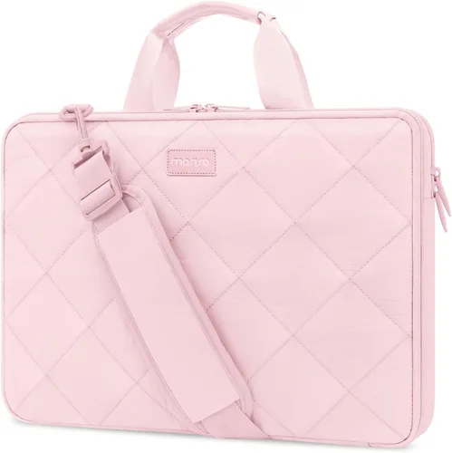 Vista 9 de MOSISO 360 Protective Laptop Shoulder Bag, Double Layer Fluffy Padded Laptop Bag with Anti-theft Zipper