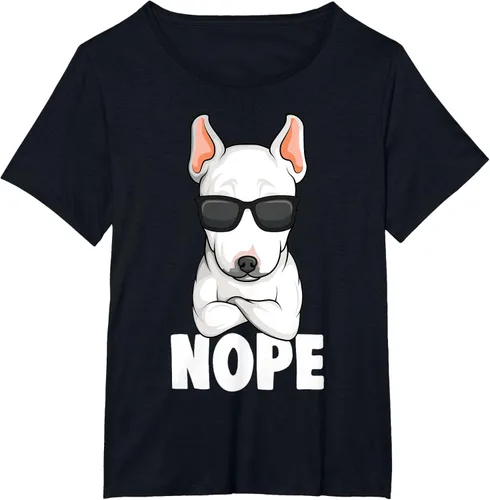 Vista 75 de Camiseta de perro Bull Terrier para niños y mujeres, Negro