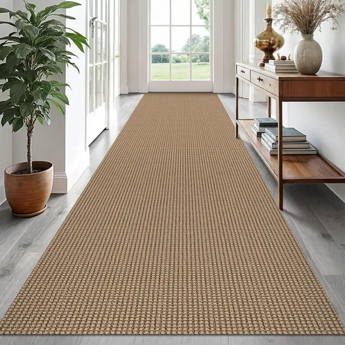 Vista 198 de EARTHALL Alfombra tejida de 2 x 3 pies, lavable para entrada, alfombra trenzada antideslizante, alfombra para puerta interior y exterior, alfombra