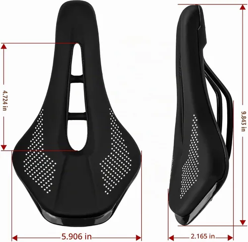 Vista 8 de Asiento de bicicleta cómodo para hombres y mujeres, ajuste universal para bicicletas de carretera/montaña, impermeable, suave, asiento de ciclismo