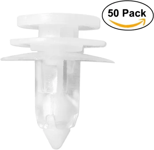 Vista 5 de Lantee 50 piezas de nailon blanco para panel de moldura de puerta, clips de retención de repuesto para Jeep 6505539-AA y 5012874-AA