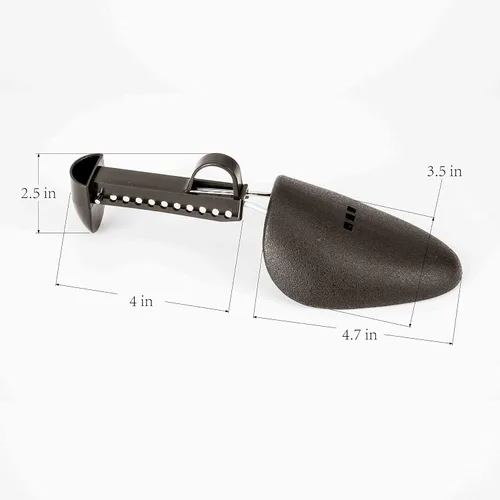 Vista 5 de C CRYSTAL LEMON Árbol de zapatos de plástico ajustable mejorado (juego de 4) Estirador de zapatos, protector y ensanchador para hombres y mujeres