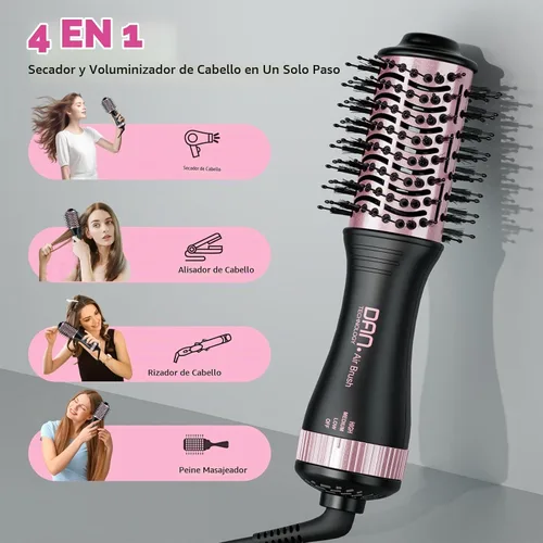 Vista 3 de Cepillo secador de pelo de viaje de doble voltaje DAN, voltaje dual automático 110V-240V Auto dual voltage *3-speed adjustment *360 Swivel Cord