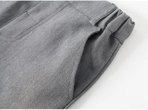 Vista 5 de Conjunto de chaleco de 3 piezas para bebé niño con camisa blanca, chaleco y pantalón