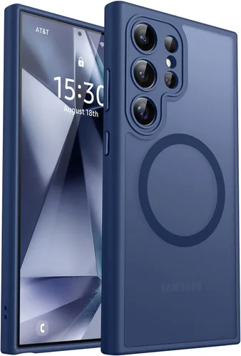 Vista 44 de CANSHN Funda diseñada para Samsung Galaxy A16-5G [protección completa de la cámara] [compatible con Magsafe] funda protectora trasera translúcida