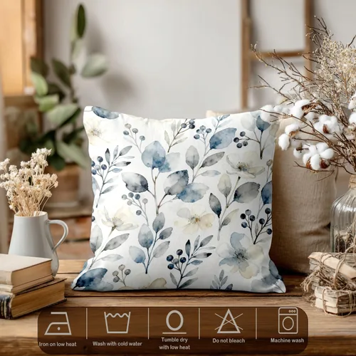 Vista 194 de Batmerry Autumn Pumpkin Templeton Throw Pillow Covers, Green Leaves Paths Forests Decorative Pillow Covers Digital Printing Blended for Couch Sofa