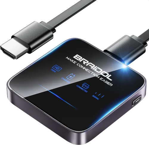 Vista 9 de Adaptador Dongle de pantalla HDMI inalámbrico actualizado 2027, transmisor de transmisión de medios de video/audio/archivo, extensor inalámbrico