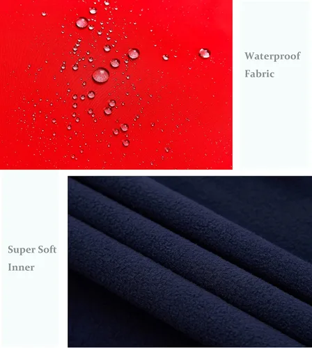 Vista 5 de Chubasqueros para niños, ligeros, impermeables, con capucha, de forro polar, rompevientos para niños