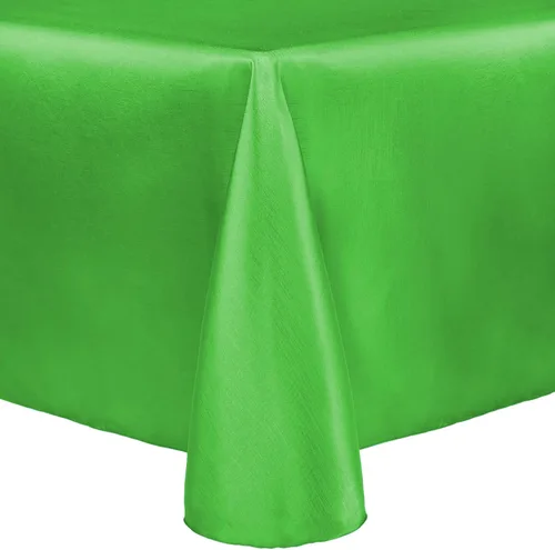 Vista 6 de Ultimate Textile Majestic - Mantel ovalado reversible Shantung Satin (60 x 144 pulgadas), color amarillo claro