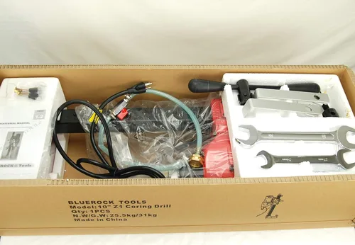 Vista 9 de 10Z1 Taladro de núcleo de hormigón con soporte de BLUEROCK Tools - 2 velocidades