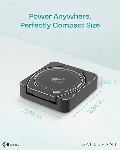 Vista 3 de Soporte de cargador inalámbrico 3-1, compatible con inalámbricos. Certificado Qi2, plegable de 15 W, compatible con iPhone 16/15/14, Apple Watch