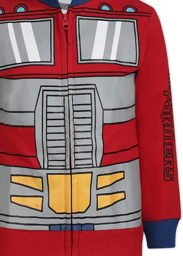 Vista 4 de Hasbro Transformers Optimus Prime and Bumblebee - Sudadera con capucha y cremallera para niños grandes