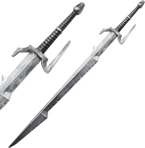 Vista 5 de Espada de espuma medieval de 41 pulgadas, espada de dos manos para caza de brujas Acero