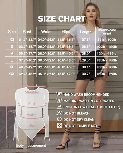 Vista 6 de MANGOPOP - Body sin mangas con cuello en V para mujer, mangas cortas, prenda básica, camisa casual