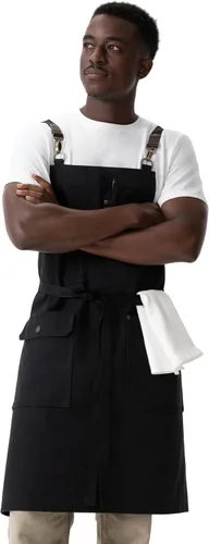 Vista 9 de Chef Works Delantal táctico unisex Negro