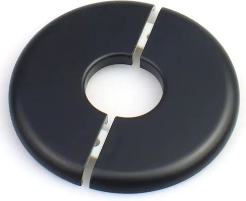 Vista 2 de FDXGYH 2 piezas de cinta autoadhesiva de ABS de 0.67 pulgadas, cubierta de placa redonda para tubería de agua, accesorios de decoración de grifos