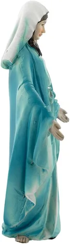Vista 5 de Estatua de madre bendita pintada de 6 pulgadas de alto Santo patrón de toda la humanidad Gran regalo católico para la primera comunión
